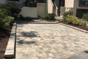 Large paver patio